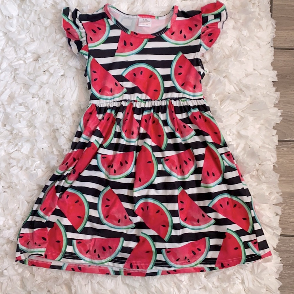 🍉 Watermelon Dress! Girls Size XXL (6/7)